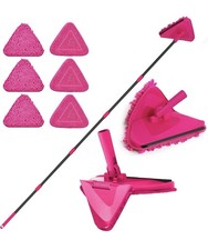 JEHONN Extendable Wall Ceiling Mop 202cm Long Handle 180° Foldable Cleaner