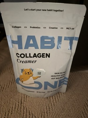 Habit One Collagen Creamer Coffee Flavor Gluten-Free Vegan Probiotic 8.68oz