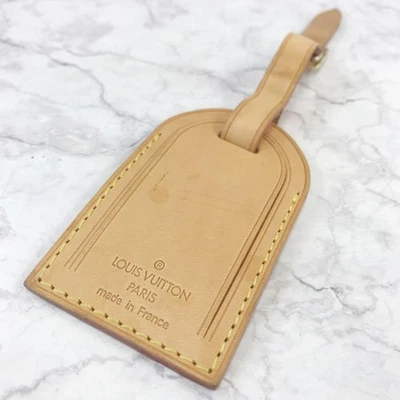 Louis Vuitton Étiquette Nom De Valise Voyage En Cuir Auth - Photo 1/4