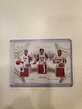 2024-25 Flawless Duren Ivey Thompson Triple Patches 1/25 #TP-DET