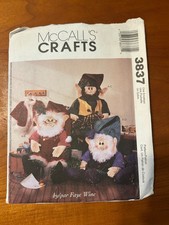 McCall's Crafts 3837 Santa and Elves Christmas Doll Sewing Pattern