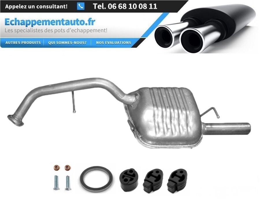 Pot échappement Mazda 5 2.0 MZR-CD silencieux de remplacement pour contrôle technique RFJ140100E