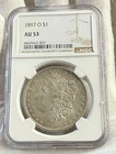1897 O Morgan Silver Dollar NGC AU53