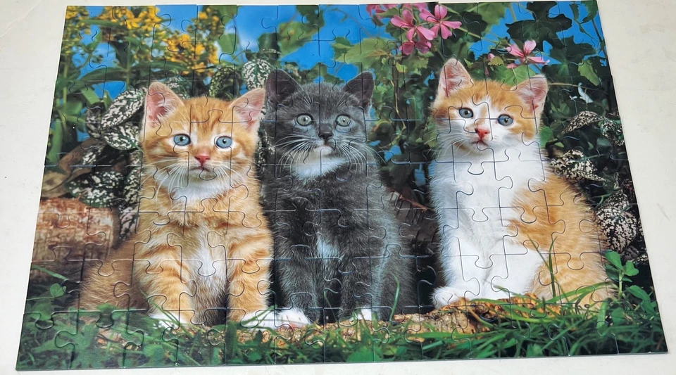 Rompecabezas Ravensburger - Tres mascotas - 100 piezas - 1997 - Completo Foto 3 de 4
