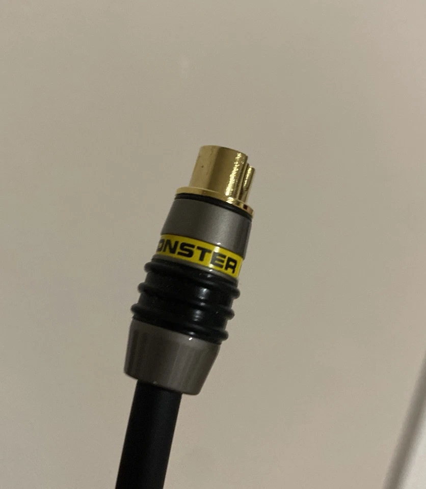 Monster S-Video Cable 1FT – SuperVideo SVHS Hi-8 ED Beta HD Quality - Image 4 of 4