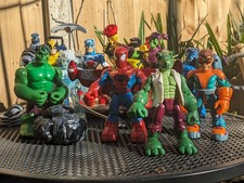 Toybiz Marvel Spiderman And Friends Vintage Action Figures Bundle. 10 X Figures