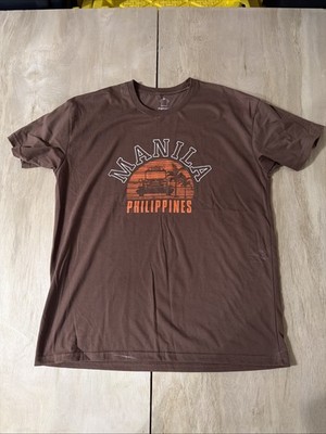 Kamisa By Kultura T-Shirt Unisex XL Brown Orange Manila Philippines Short Sleeve
