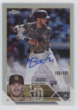 2023 Topps Chrome Rookie Refractor 199/499 Matthew Batten #RA-MBA Auto 15v7