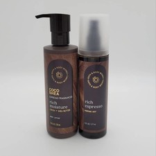 Bath Body Works Rich Espresso Perfume Mist Coco Shea Body Lotion Set of 2