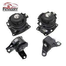 Engine & Trans Mount 4PCS w/ Electr. Cont. 11-17 for Honda Odyssey 3.5L for Auto