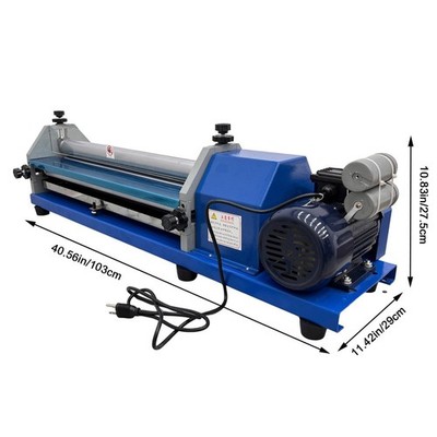 Used 23.6in Glue Coating Machine Auto Gluing Coating Machine for Paper & Leather