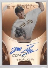 2013 Bowman Sterling Prospect Orange Refractor 55/75 Blake Taylor Auto 1u6