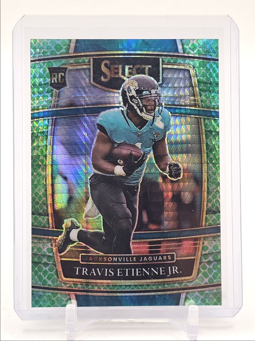 TRAVIS ETIENNE JR. 2021 SELECT CONCOURSE ROOKIE DRAGON SCALE RC /89 Q5246