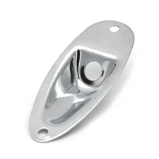 Silver Boat Output Jack Cup Plate Socket For Fender Stratocaster Strat Guitar m