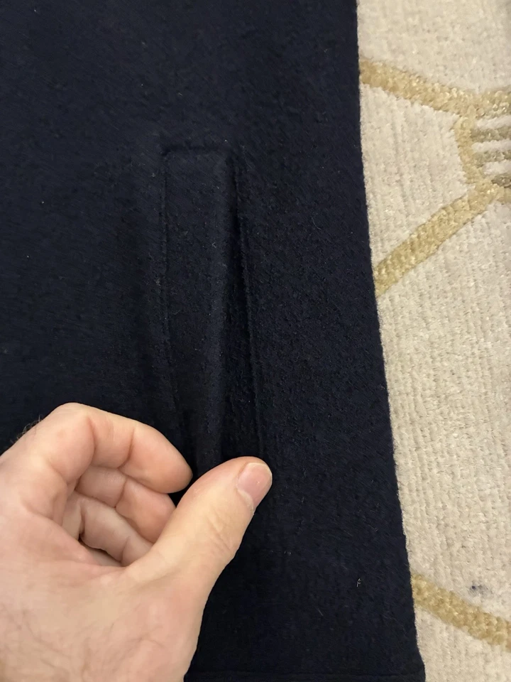 Reiss Full Zip Wool Collared Sweater Jacket - Image 4 of 4