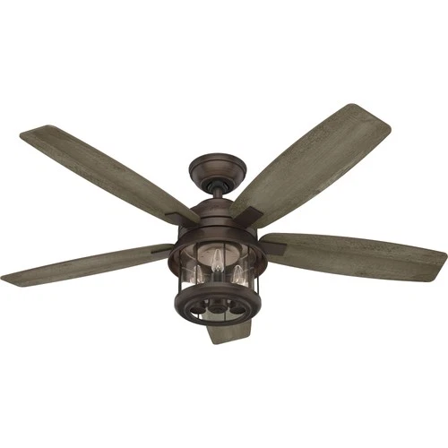Hunter Fans - Coral Bay - 52 Inch 5 Blade Ceiling Fan with Light Kit and - Picture 1 of 2