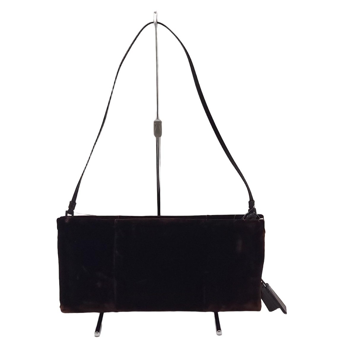 Borsa a tracolla Saint Laurent borsa in pelle scamosciata marrone scuro...