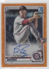 2020 Bowman Chrome Prospects Orange Refractor 6/25 Ben Braymer #CPA-BB Auto 0l8