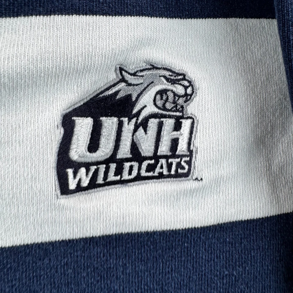 University of New Hampshire Wildcats Rugby Shirt Mens Small Heavy Cotton UNH Y2K - Image 3 of 4