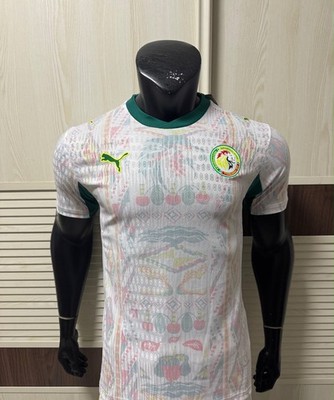 PUMA Senegal National Team Soccer Jersey Shirt White Green