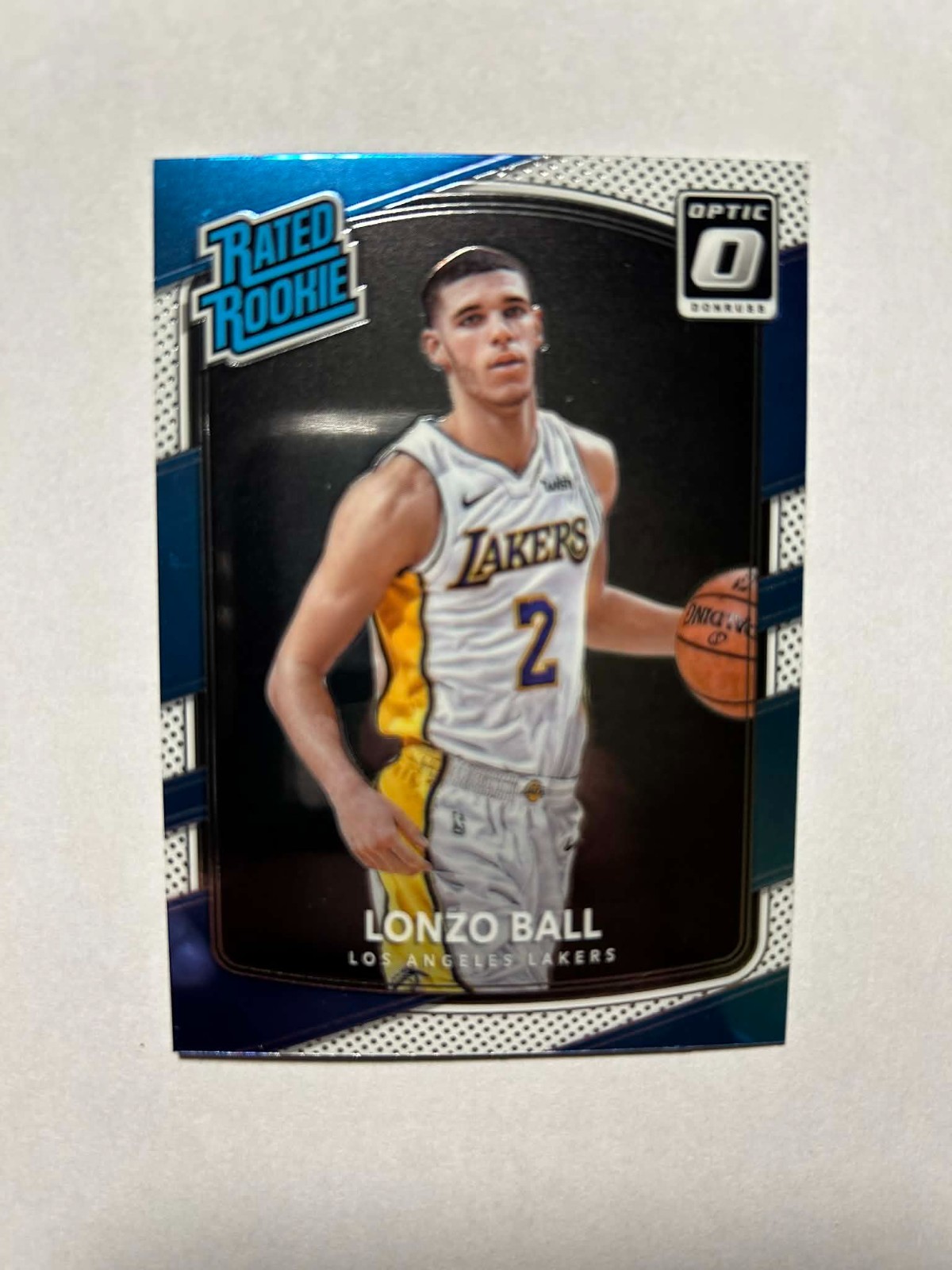 Lonzo Ball RC #199 - 2017-18 Panini Donruss Optic