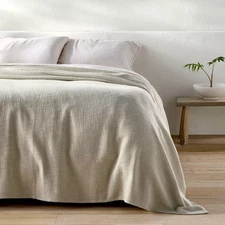 Casaluna Cotton Slub Blanket Lightweight Bedroom