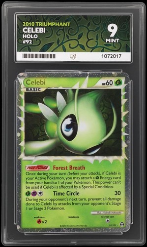 Celebi graded PSA 9 for sale on eBay