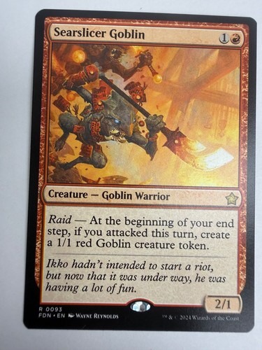 MTG Searslicer Goblin #93 Foundations FDN Rare Non-Foil Near Mint