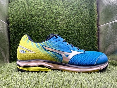 Mizuno Wave Rider 19 J1GC160404 Athletic Sneaker Men's 9.5 Blue Mesh Running Gym
