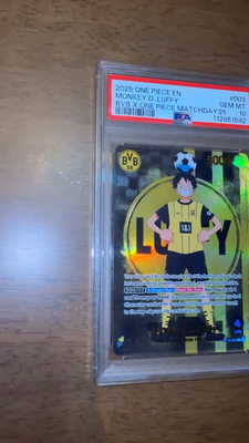 PSA 10 Monkey D Luffy ST13-003 BVB Borussia Dortmund ONE PIECE