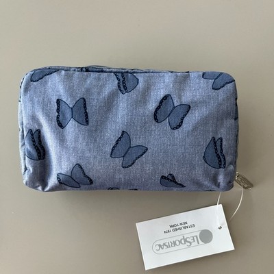 Lesportsac Butterfly Rectangular Cosmetic Bag NWT