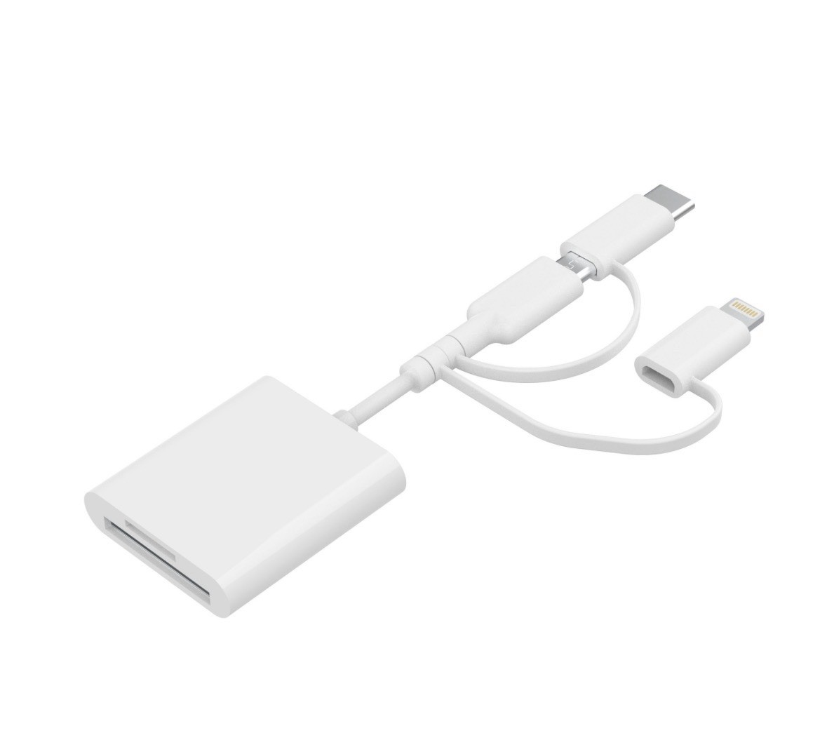 Vivitar Mobile SD and MicroSD Universal Card Reader White MOV4016 - White