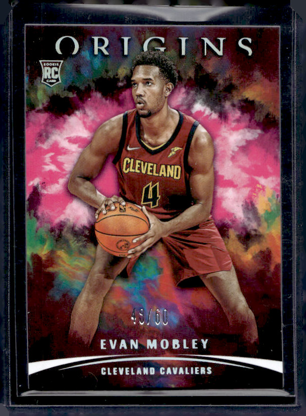 EVAN MOBLEY 2021-22 PANINI ORIGINS PINK #53 SP RC ROOKIE CAVALIERS #/60