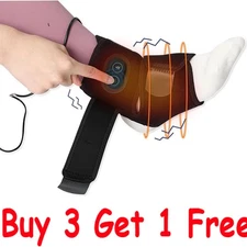 Electric Portable Foot Ankle Massager Heating Vibration Compression Pain Relief