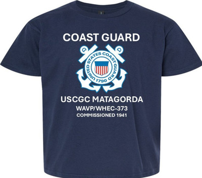 USCGC MATAGORDA WAVP/WHEC-373 * COMMISSIONED 1941 *USCG OFFICIALLY LICENSED