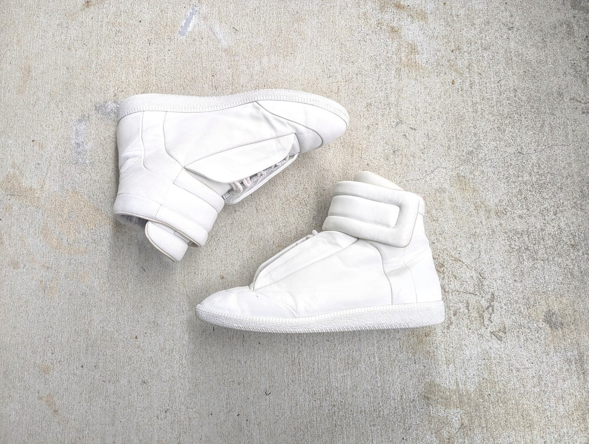 Maison Margiela Future White Men 9 42 Leather High Top