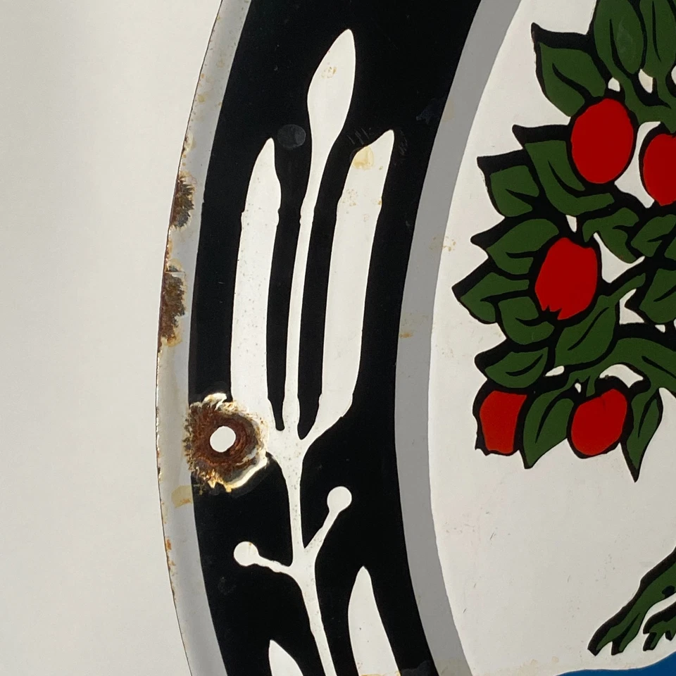 Mercedes-Benz Enamel Sign - Ø 50cm (19.7") - Nice Garage Vintage Service Signage - Image 4 of 4