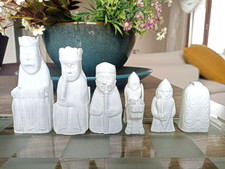 Isle of Lewis Chess, Historical Chess Pieces, 3D Printed Medieval Viking Decor