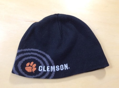 CLEMSON Skull Cap Hat Beanie Black 