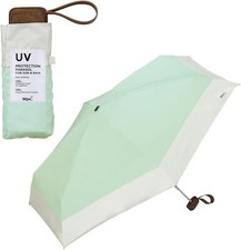 Wpc UV Protection Parasol for Sun Rain Mint 47cm 210g UV Shield 100 UPF50 