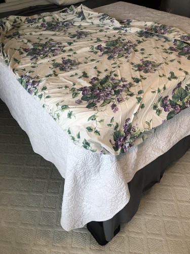 Vintage Waverly Garden Room Sweet Violets Twin Sheet Set- have 2 sets if needed - Picture 2 of 8