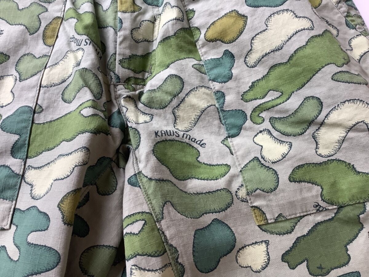 Authentic human made x kaws kaws made shorts men's M olive Authentic human made x kaws kaws made shorts men's M olive
