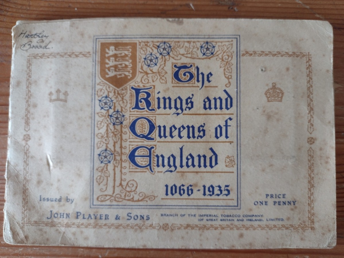 The Kings And Queens Of England 1066-1935 -John Player & Sons Cigarette  Cards