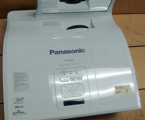 (Tested) Panasonic PT-CW330 DLP WXGA Short Throw Projector 3100-Lumens 3D - Picture 3 of 3