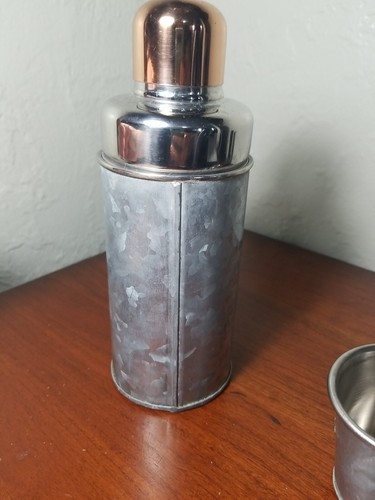shot glasses and shaker set, country style Galvanized steel Stainless - Picture 6 of 11