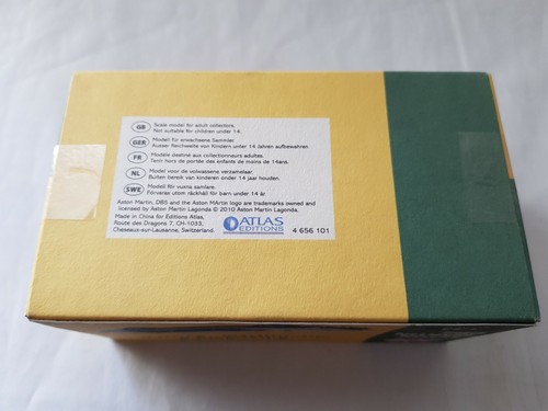 ATLAS EDITIONS 1:43 ASTON MARTIN DB5 DIECAST CLASSIC SPORTS CAR SEALED - Picture 4 of 5