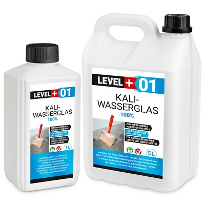 Kaliwasserglas 1L-20L Pur Wasserglas Grundierung Imprägnierung Silikatfarbe RM01