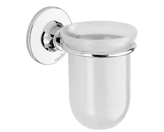 Gedy Arizona Bicchiere Portaspazzolini Da Muro 6210 Biadesivo No Trapano Bagno