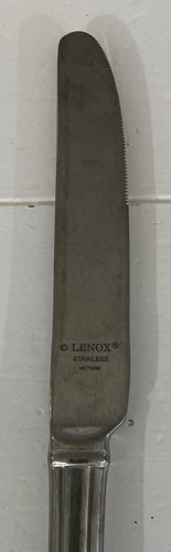 Lenox Shelby Tumbled Lot Of 4 Dinner Knives Knife 18/10 Stainless Flatware New - Picture 7 of 9