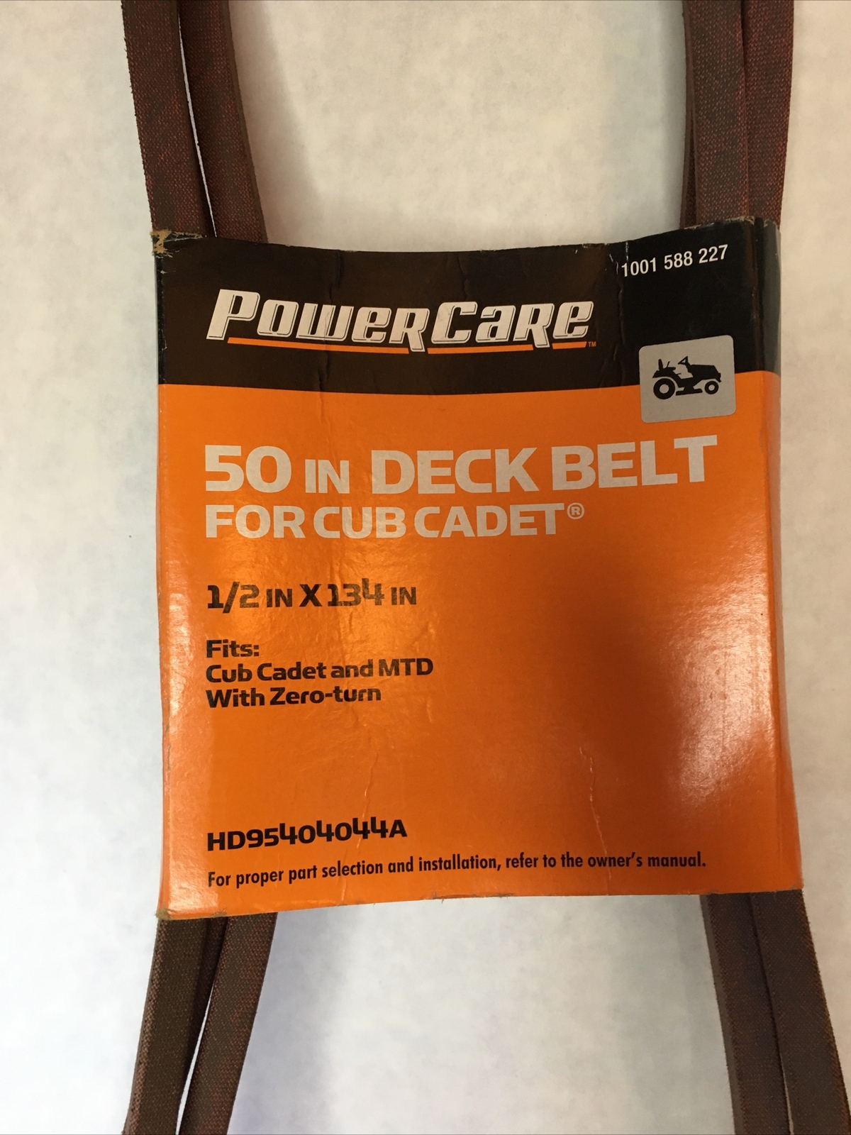 1/2" X 134" Deck Belt For Cub Cadet RZT-50, RZT22 (2010 & Older) - Replaces 954-04044A, 754-04044